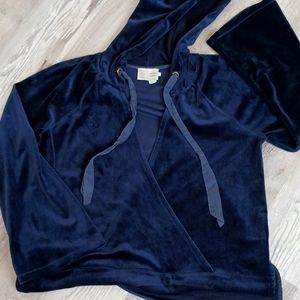 Anthropologie Saturday Sunday Hoodie Size Large  Dark Navy